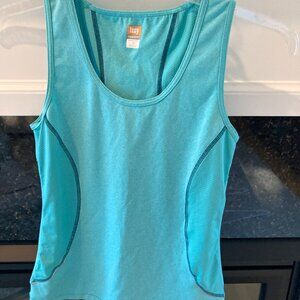 LUCY TECH BREATHABLE TANK TOP WOMEN'S SIZE S PERFORMANCE ATHLETIC TURQUOISE.